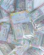 喫茶店甜品彩繪玻璃貼紙